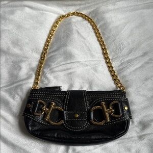 Hype Mini Faux Leather Bag with Horse Bit Detail